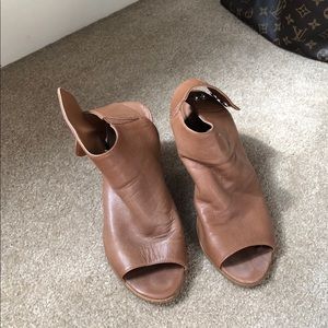 Steve Madden open toe booties